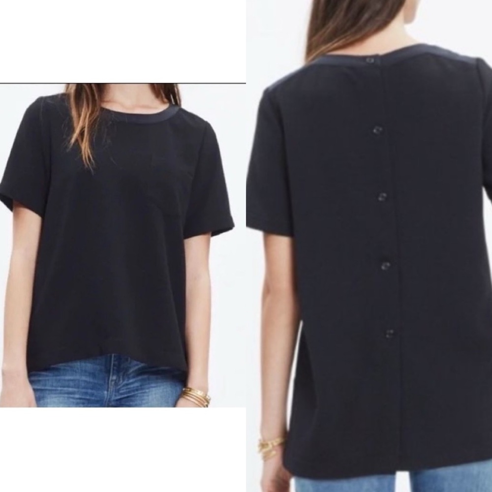 Madewell Industry Button Back Top Size XS